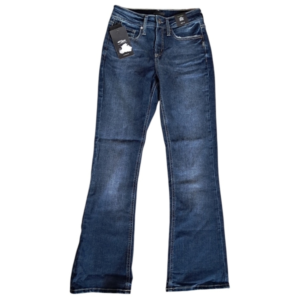 Silver Jeans Women's Dark Blue Boot Cut Jeans
